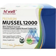Hi Well NEW ZEALAND Premium Green Lipped Mussel 12000  200 capsules