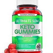 (1 Pack) Ultimate Slim Keto Gummies - Keto ACV Gummies For Weight Loss-60 Gums