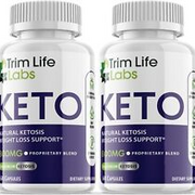 2-Trim Life Keto Diet Pills,Weight Loss,Fat Burn,Appetite Suppressant Supplement