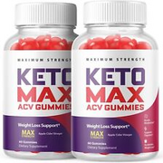 2 Pack - Keto Max - Keto ACV Gummies - Vegan, Weight Loss Supplement - 120 Gums