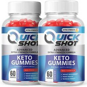 2 Pack - Quick Shot Keto ACV Gummies - Vegan, Weight Loss Supplement - 120 Gums