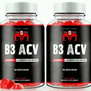 (2 Pack) B3 ACV Advanced Weight Loss Gummies for Overall Wellness & Heart Health