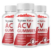 3 Pack - Triplex Keto ACV Gummies, Weight Loss, Appetite Suppressant-180