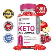 Pure Luxe Keto ACV Gummies 1000MG Apple Cider Vinegar 60 Gummys