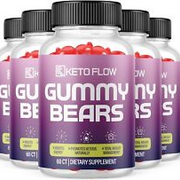 5 Pack-Keto Flow ACV Gummies, Weight Loss, Fat Burner, Appetite Suppressant-300