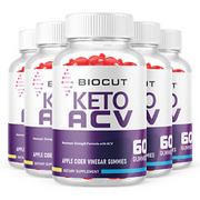 5 Pack- Biocut ACV Keto Gummies, Weight Loss Supplement-300 Gummies