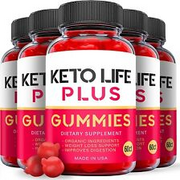 5 Pack - Keto Life Plus ACV Gummies - Vegan, Weight Loss Supplement-300 Gummies