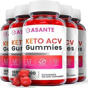 Asante Keto Gummies - Asante Keto ACV Gummies For Weight Loss, Vegan (5 Pack)