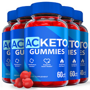 AC Keto Gummies - AC Keto ACV Gummies For Weight Loss, Vegan (5 Pack)