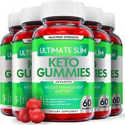 (5 Pack) Ultimate Slim Keto Gummies - Keto ACV Gummies For Weight Loss-300 Gums