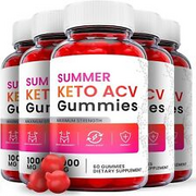 Summer Keto Gummies - Summer Keto ACV Gummies For Weight Loss, Vegan (5 Pack)