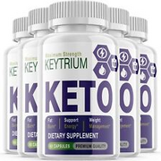 5 Pack-Keytrium Keto Diet Pills,Weight Loss,Fat Burn,Appetite Control Supplement