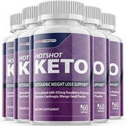 5-Hotshot Keto Diet Pills,Weight Loss,Fat Burner,Appetite Suppressant Supplement