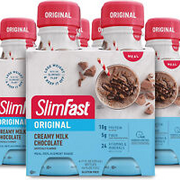 SlimFast Meal Replacement Shake, Original Creamy Milk Chocolate (Pack of 12)