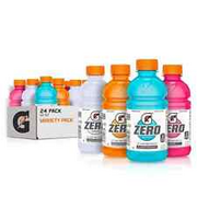 Gatorade Zero Sugar Thirst Quencher, Glacier Cherry Variety 12 Fl Oz, Pack of 24
