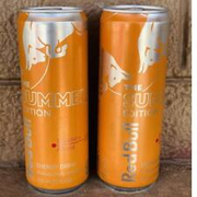 2X Red Bull Energy Drink Orange Summer Edition Strawberry Apricot 12 oz Sealed