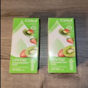 2x LOT Cirkul LifeSip Strawberry Kiwi Energy Water Flavor Cartridge - EXP 2025