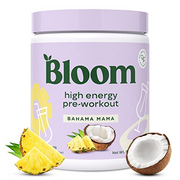 Bloom Nutrition High Energy Pre Workout Powder, Amino Energy with Beta Alanine, Ginseng & L Tyrosine, Natural Caffeine Powder from Green Tea Extract (Bahama Mama, 30 Servings (Pack of 1))
