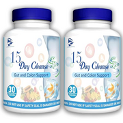 15 Day Cleanse - Supports Cleansing & Digestive Health, pastillas de 15 dias para limpiar el Colon, 15 Day Cleanse Bowel Dissolving Capsules, 30 Capsules/Bottle (2)