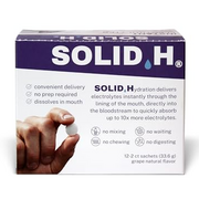 SOLID H Electrolyte Rounds - Grape Flavor, 24 Count (12-2ct sachets)