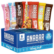Anabar Protein Bar, The New Sampler Pack, The Protein-Packed Candy Bar, World's Best Tasting Protein Bar, No Sugar Alcohols, Real Food, Amazingly Delicious, 20 Grams of Protein (6 Bars, Variety Pack)