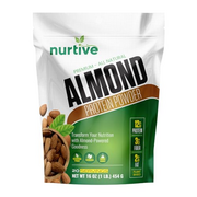 NURTIVE Almond Protein Powder - Rich in Antioxidants & Plant-Based - Nutritional Boost for Smoothies & Baking - Gluten Free, Non-GMO & Free from Artificial Additives - 20 Servings (16 oz / 454 g)