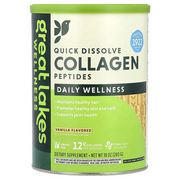 Great Lakes Wellness, Quick Dissolve Collagen Peptides, Daily Wellness, Vanilla, 10 oz (283 g)