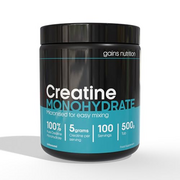 GN Creatine Monohydrate Powder, 500g, 100 Servings, 100% Pure, Unflavoured