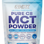Pure C8 MCT Powder 150g High Potency C8 Premium MCT Powder Ketones Booster - Suitable for Ketogenic, Paleo, Vegan & Low Carb Diet (Pure C8 MCT Powder)