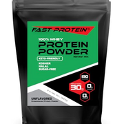 FAST PROTEIN Unflavored Protein Powder | Whey Isolate | 30G Protein (2 LB)