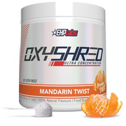 EHP Labs OxyShred Pre Workout Powder & Shredding Supplement - Preworkout Powder with L Glutamine & Acetyl L Carnitine, Energy Boost Drink - Mandarin Twist, 60 Servings