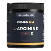 L-Arginine Supplement Cola Flavor, Pre Workout Amino Acid for Endurance, Muscle Building, Healthy Immune System Powder - 120g