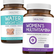 Diuretic Water & Womens's Multivitamin (1-Month Supply) Women's Health Pack - Diuretic Water Pills Relief from Bloating & Water Retention (60 Caps) & Women's Multivitamin Multi Mineral (60 Capsules)