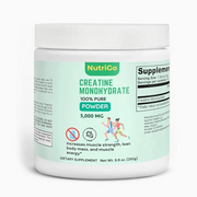 NutriGo Creatine Monohydrate Powder, Pure, 5000 mg
