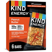 KIND Energy Bars, Peanut Butter, Healthy Snacks, Gluten Free, 30 Count