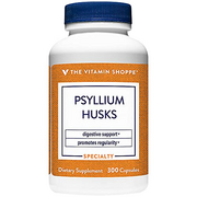 The Vitamin Shoppe Psyllium Husks – Plantago Ovata Fiber Supplement That Supports Regularity & Healthy Cholesterol, 840 mg per Serving - Gluten Free (300 Capsules)