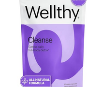 Wellthy Full Body Detox and Immune Support - Advanced Digestive Health, Gut Cleanse and Bloating Relief - All Natural Formula with Milk Thistle, Dandelion Extract and L-Carnitine | 30-Day Supply