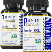 Premier Research Labs – Premier HCL | Superior Digestive Support; Supports Whole Body Detox | 90 Plant-Source Capsules