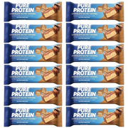 Pure Protein Bars, High Protein, Nutritious Snacks to Support Energy 1.75 oz Low Sugar, Gluten Free 12 Count Salted Chocolate Caramel