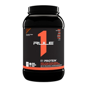 Rule 1 R1 Protein, Chocolate Fudge - 2.01 lbs Powder - 25g Whey Isolate & Hydrolysate + 6g BCAAs - 29 Servings