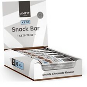 Amfit Keto Protein Snack Bars Double Choc Full Case 12 x 45g DATED 11/22
