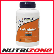 NOW Foods L-Arginine 500mg Training Booster Lean Muscles - 100 caps