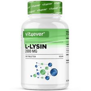 L-LYSIN 2000 - 365 Tabletten hochdosiert - Vegan + Laborgeprüft! Aminosäuren