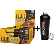 Fulfil Vitamin Protein Bar Crispy Peanut 18 x 37g + ON Shaker DATED SEP/2023