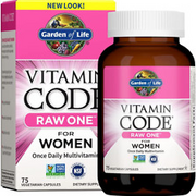 Vitamin Code Raw One for Women, Once Daily Multivitamin for Women - 75 Capsules,