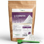 L-CARNITINE PURE 300g Powder - Premium Quality + Vegan + Dosing Spoon