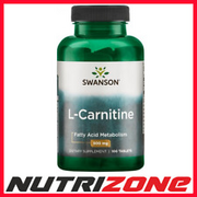 Swanson L-Carnitine 500mg Fatty Acid Metabolism Diet Tablets - 100 tabs