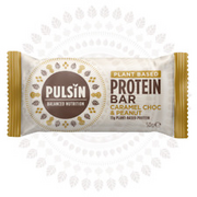 Pulsin Vegan Caramel Choc Peanut Protein Bar (18x50g)
