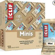 Clif Bar The Ultimate Snack Bar Mini White Choc Macademia Nut Bar 28g -10 Pack
