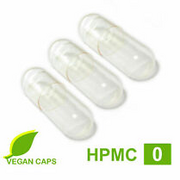 Leerkapseln 100 - 20.000 vegan / vegetarisch HPMC Gr. 0 leere Kapseln Zellulose